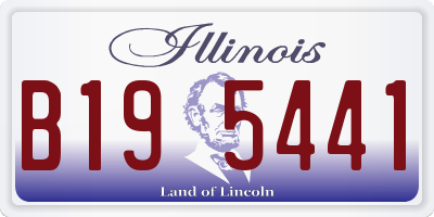 IL license plate B195441