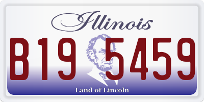 IL license plate B195459