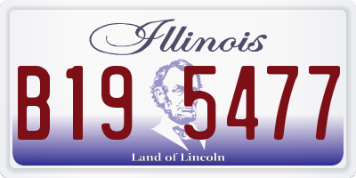 IL license plate B195477