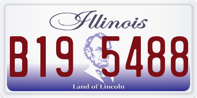 IL license plate B195488