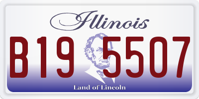 IL license plate B195507
