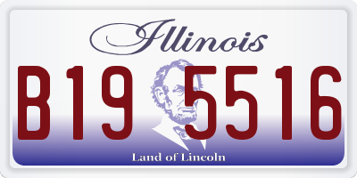 IL license plate B195516