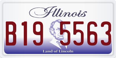 IL license plate B195563
