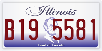 IL license plate B195581