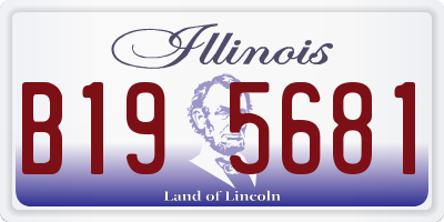 IL license plate B195681