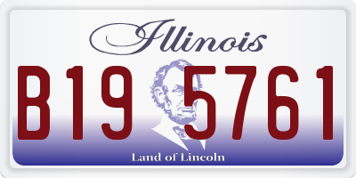 IL license plate B195761