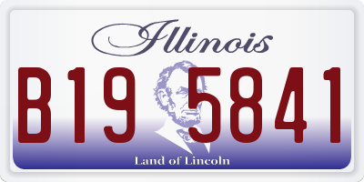 IL license plate B195841