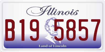 IL license plate B195857