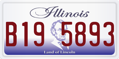 IL license plate B195893
