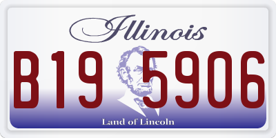 IL license plate B195906