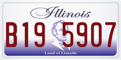 IL license plate B195907