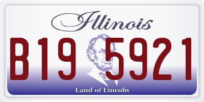 IL license plate B195921