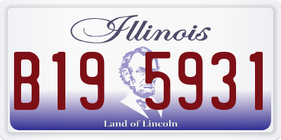 IL license plate B195931