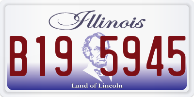 IL license plate B195945