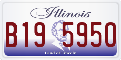 IL license plate B195950