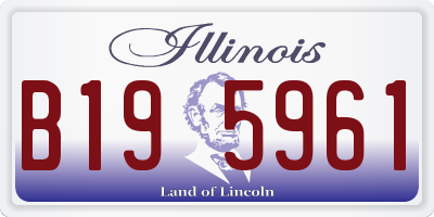 IL license plate B195961