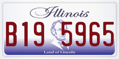 IL license plate B195965