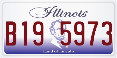 IL license plate B195973