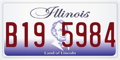 IL license plate B195984