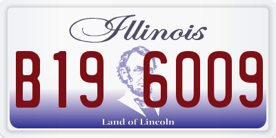 IL license plate B196009
