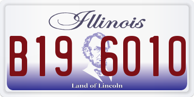 IL license plate B196010