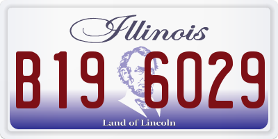 IL license plate B196029
