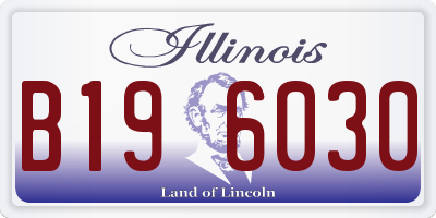 IL license plate B196030