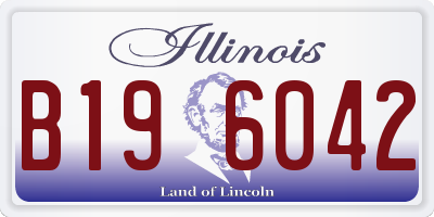IL license plate B196042