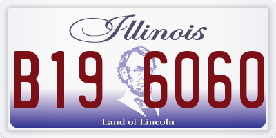 IL license plate B196060