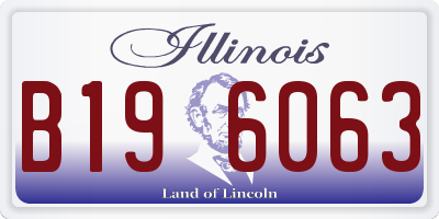 IL license plate B196063