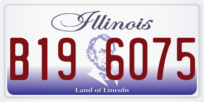 IL license plate B196075