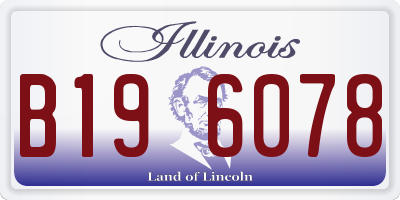 IL license plate B196078