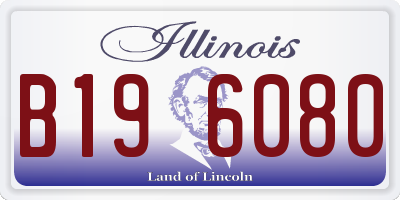 IL license plate B196080