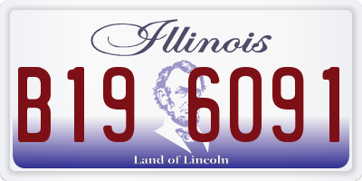 IL license plate B196091