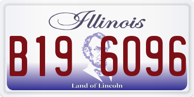 IL license plate B196096