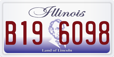 IL license plate B196098
