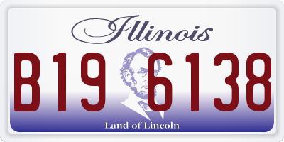 IL license plate B196138