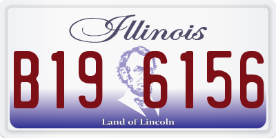 IL license plate B196156
