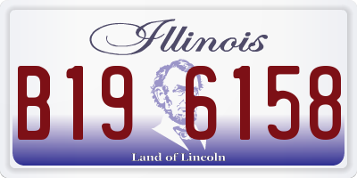 IL license plate B196158