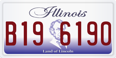 IL license plate B196190