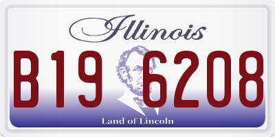 IL license plate B196208