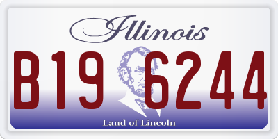 IL license plate B196244