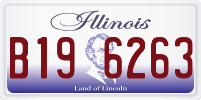 IL license plate B196263