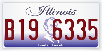 IL license plate B196335