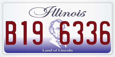 IL license plate B196336