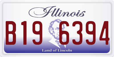 IL license plate B196394