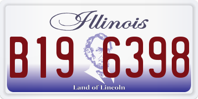 IL license plate B196398