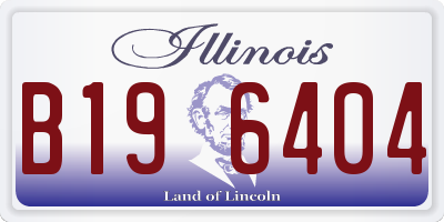 IL license plate B196404