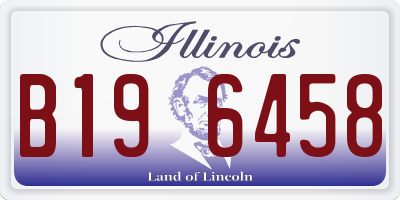 IL license plate B196458