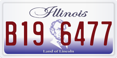 IL license plate B196477
